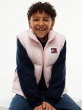 Pink Heritage Back Logo Ripstop Puffer Jacket  Kids Unisex