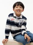 Multi Regular Fit Peanuts® Rugby Stripe Polo Shirt  Kids Unisex