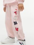 Pink Logo Cuffed Joggers  Kids Unisex