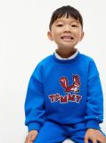 Blue Terry Sweatshirt And Joggers Set  Kids Unisex