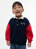Multi Colour-Blocked Terry Rugby Sweatshirt  Kids Unisex
