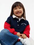Multi Colour-Blocked Terry Rugby Sweatshirt  Kids Unisex
