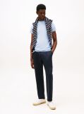 Blue Flag Embroidery Slim Fit T-Shirt  Men