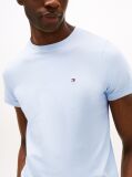 Blue Flag Embroidery Slim Fit T-Shirt  Men