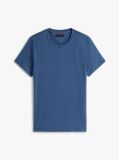 Blue Flag Embroidery Slim Fit T-Shirt  Men