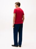 Red Flag Embroidery Slim Fit T-Shirt  Men