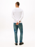 White Long Sleeve Extra Slim Fit T-Shirt  Men