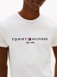 White TOMMY HILFIGER LOGO T-SHIRT  Men