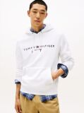 White Tommy Logo Hoody  Men