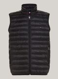 Black PACKAGING QUILTED VEST FROM RECYCLED MATERIALS  Men