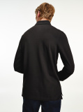 Black 1985 Collection Slim Fit Long Sleeve Polo  Men