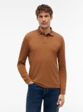 Brown 1985 Collection Regular Fit Long Sleeve Polo  Men