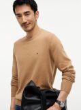 Brown Cotton Cashmere Crew Neck Jumper  Men