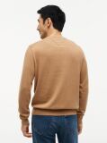 Brown Cotton Cashmere Crew Neck Jumper  Men