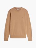 Brown Cotton Cashmere Crew Neck Jumper  Men