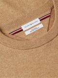Brown Cotton Cashmere Crew Neck Jumper  Men