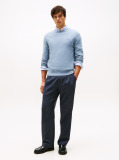 Blue Cotton Cashmere Crew Neck Jumper  Men