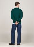 Green Cotton Cashmere Crew Neck Jumper  Men