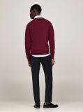 Red Cotton Cashmere Crew Neck Jumper  Men