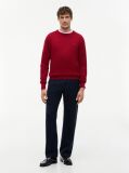 Red Cotton Cashmere Crew Neck Jumper  Men