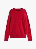Red Cotton Cashmere Crew Neck Jumper  Men