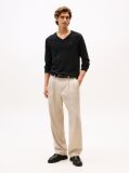 Black V-Neck Regular Fit Jumper  Men