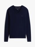 Blue V-Neck Regular Fit Jumper  Men