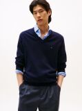Blue V-Neck Regular Fit Jumper  Men