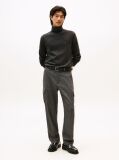 Grey Cotton Cashmere Roll Neck Jumper  Men