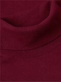 Red Cotton Cashmere Roll Neck Jumper  Men