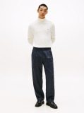 Beige Cotton Cashmere Roll Neck Jumper  Men