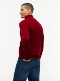 Red Zip-Neck Jumper  Men
