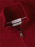Red Zip-Neck Jumper  Men