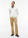 Beige Zip-Neck Jumper  Men