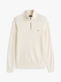 Beige Zip-Neck Jumper  Men