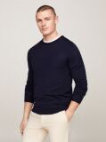 Blue Smart Casual Fine Merino Wool Jumper  Men