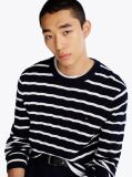 Multi Cable Knit Crew Neck Jumper  Men