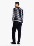 Multi Cable Knit Crew Neck Jumper  Men