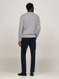 Grey Cable Knit Crew Neck Jumper  Men