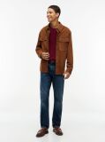 Red Cable Knit Crew Neck Jumper  Men