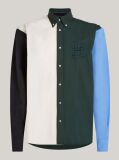 Multi Colour-Blocked Archive Crest Logo Regular Shirt  Men