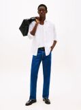 White Pigment Dyed Linen Regular Fit Shirt  Men