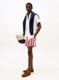 White Short Sleeve Regular Fit Linen Shirt  Men