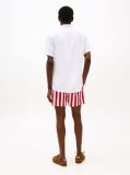 White Short Sleeve Regular Fit Linen Shirt  Men