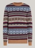 Multi Fair Isle Wool Rich Jumper  Men