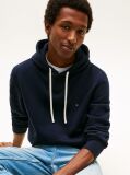 Blue Drawstring Fleece Hoody  Men