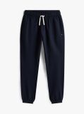 Blue Cuffed Leg Fleece Joggers  Men