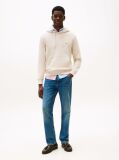 Beige Flag Embroidery Terry Hoody  Men