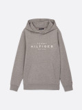 Grey Snap-Button Logo Hoody  Men