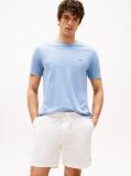 Blue Interlock Knit T-Shirt  Men